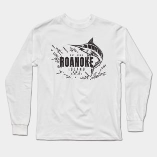 Vintage Marlin Fishing at Roanoke Island, North Carolina Long Sleeve T-Shirt